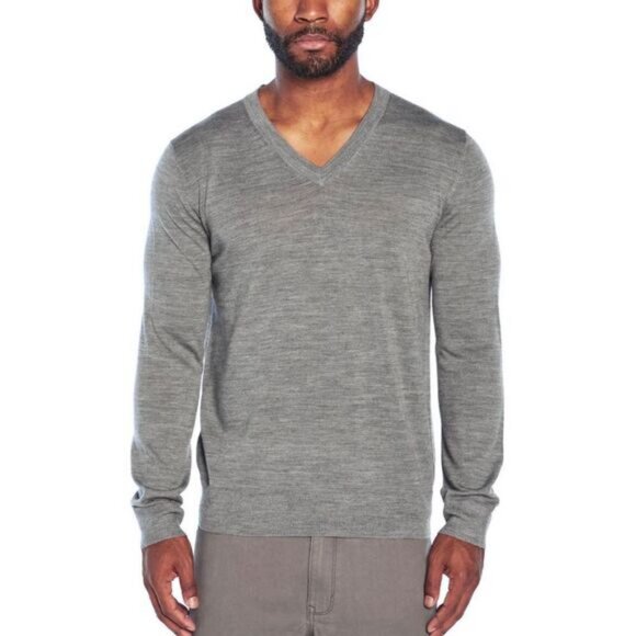 BANANA REPUBLIC Men's Merino Wool Sweater Size Medium Gray - Picture 1 of 7